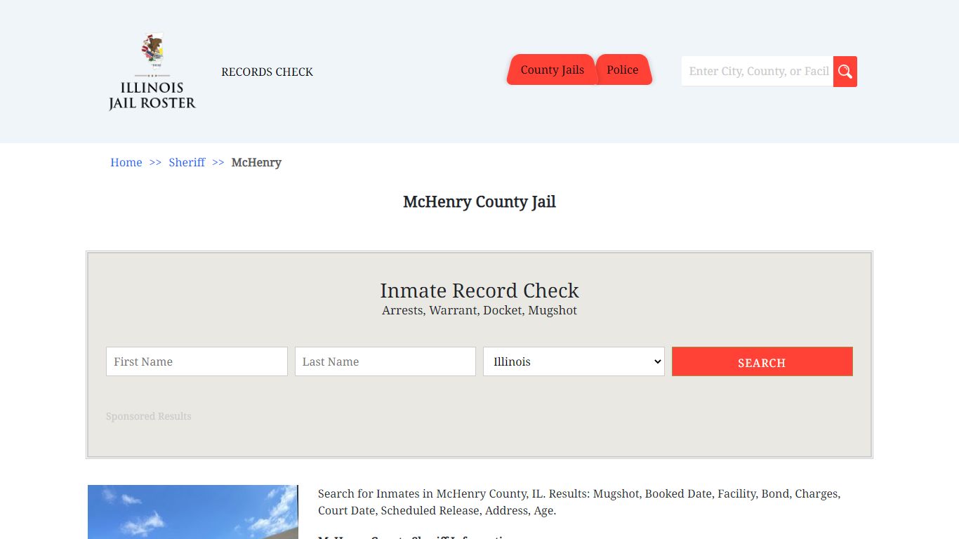 McHenry County Jail | Jail Roster Search